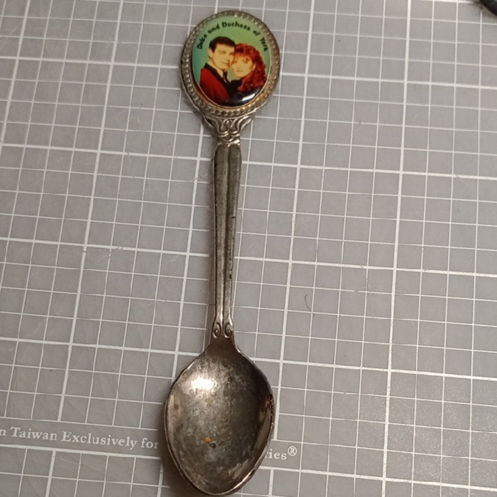 Duke And Duchess Silver plated Souvenir Spoon with Portrait